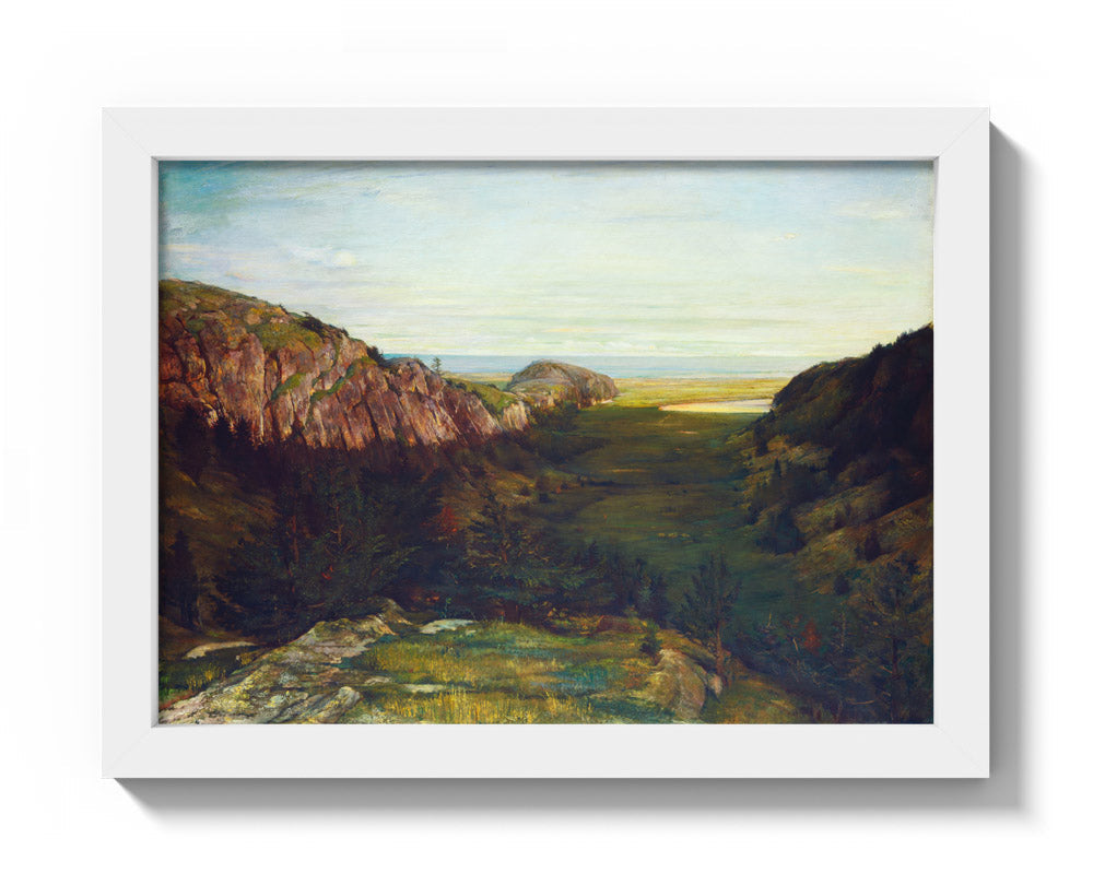John La Farge - The Last Valley - Paradise Rocks - Compact / Full Bleed / White Frame - Poster