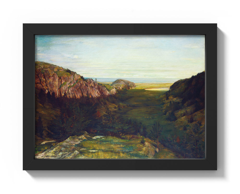 John La Farge - The Last Valley - Paradise Rocks - Compact / Full Bleed / Black Frame - Poster