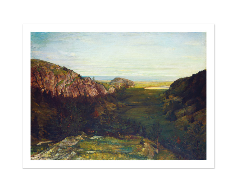 John La Farge - The Last Valley - Paradise Rocks - Large / With Margin / No Frame - Poster