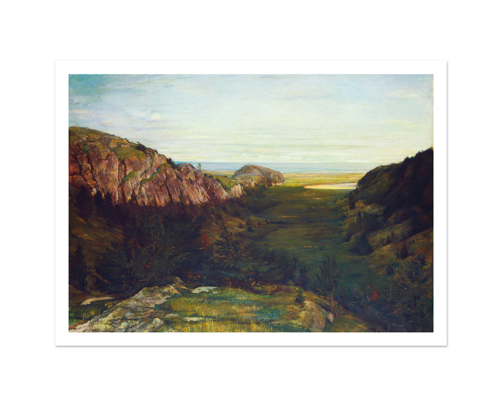 John La Farge - The Last Valley - Paradise Rocks - Medium / With Margin / No Frame - Poster