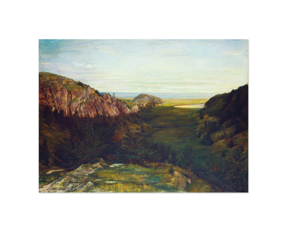 John La Farge - The Last Valley - Paradise Rocks - Small / Full Bleed / No Frame - Poster