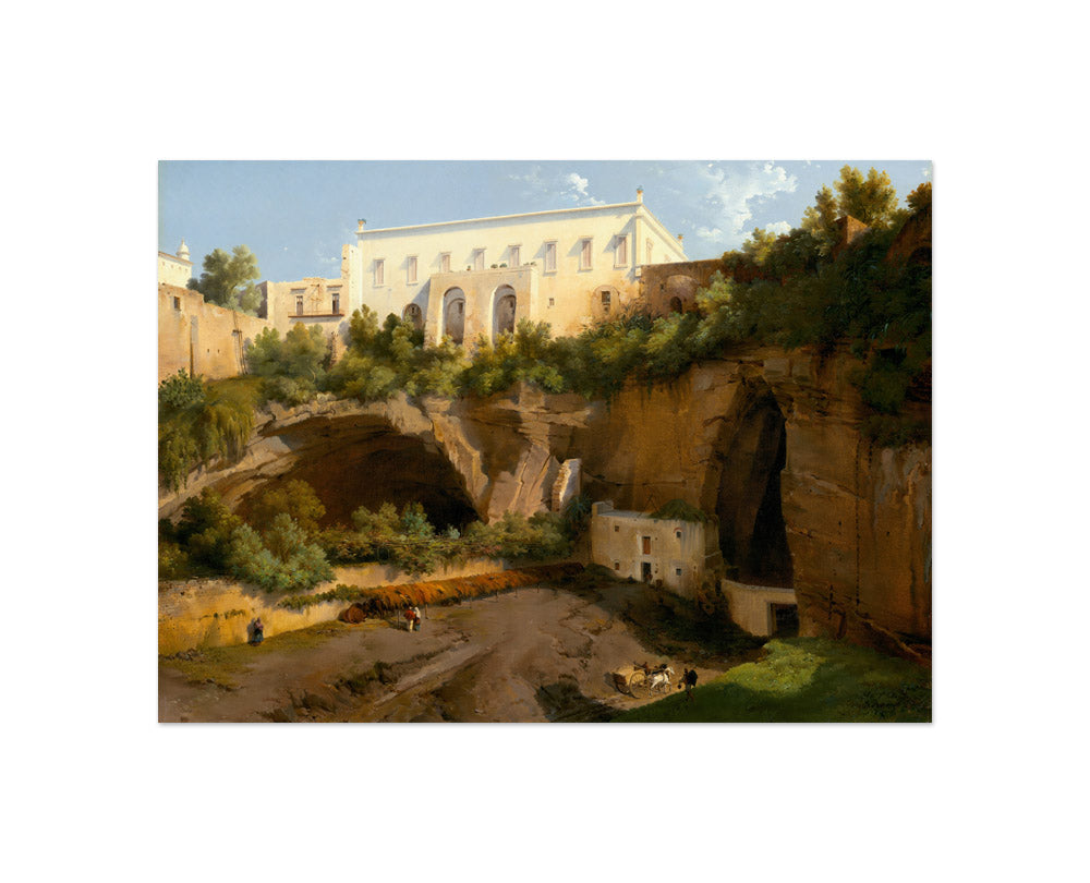 Lancelot-Théodore Turpin de Crissé - View of a Villa Pizzofalcone Naples - Compact / Full Bleed / No Frame - Poster