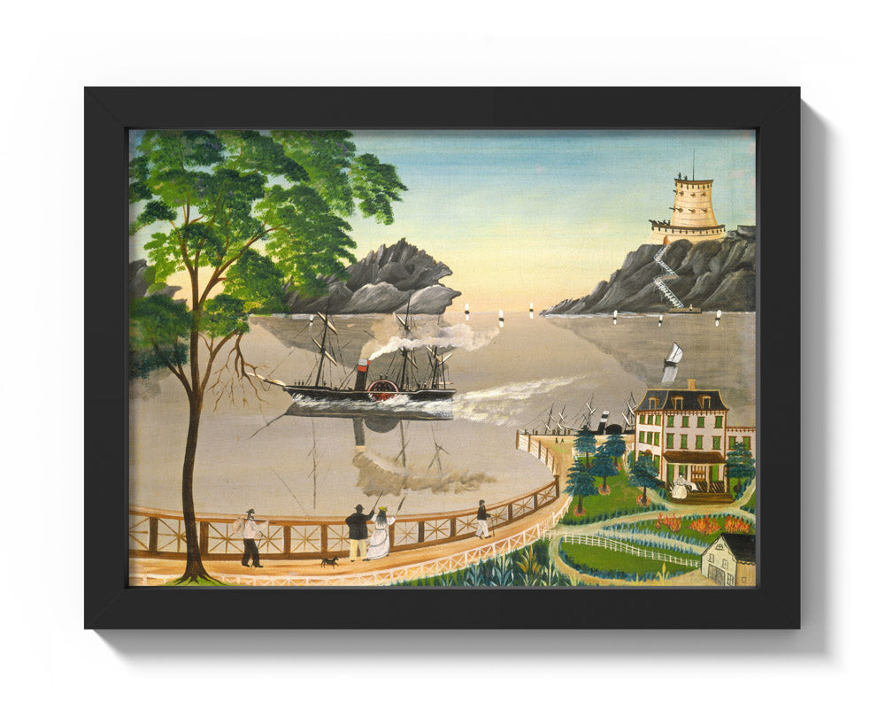 Leila T. Bauman - U.S. Mail Boat - Compact / Full Bleed / Black Frame - Poster