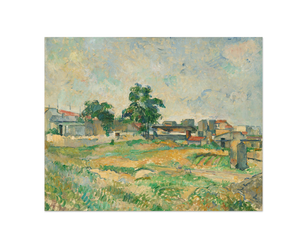 Paul Cézanne - Landscape near Paris - Compact / Full Bleed / No Frame - Poster