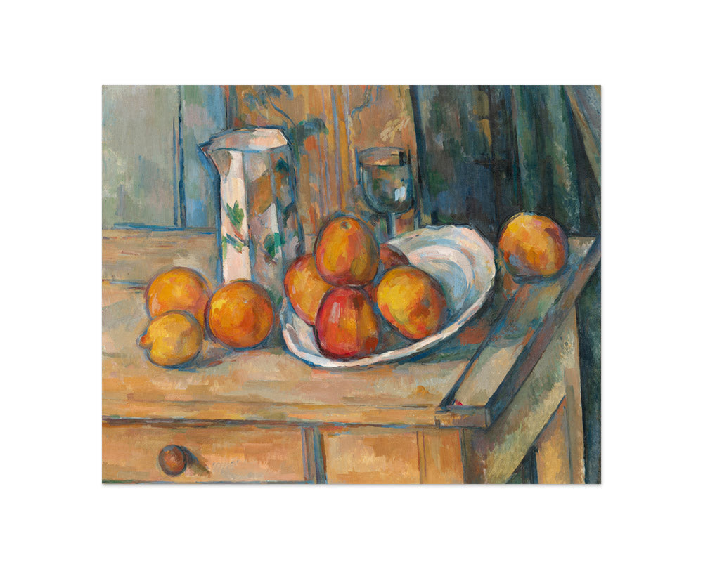 Paul Cézanne - Still Life with Milk Jug and Fruit - Compact / Full Bleed / No Frame - Poster