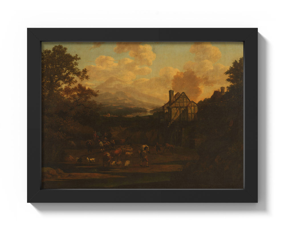 Plundering by Abraham Jansz Begeyn - Compact / Full Bleed / Black Frame