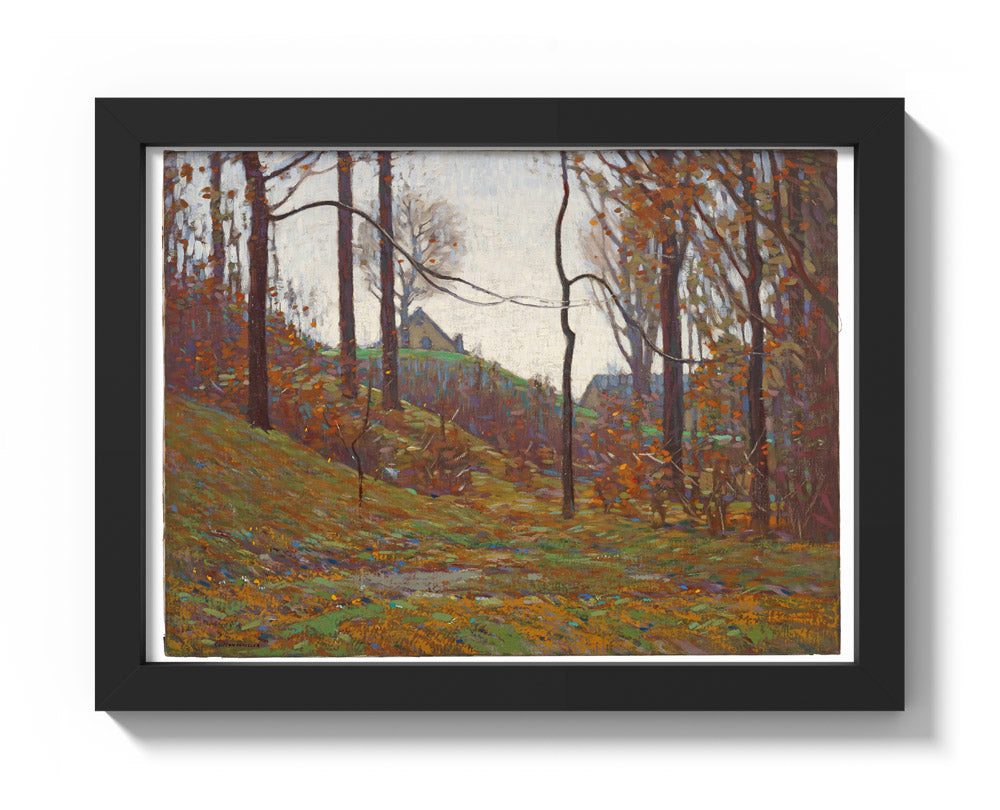 Near Pleasant Run, Irvington, Indianapolis by Clifton A. Wheeler - Compact / Full Bleed / Black Frame