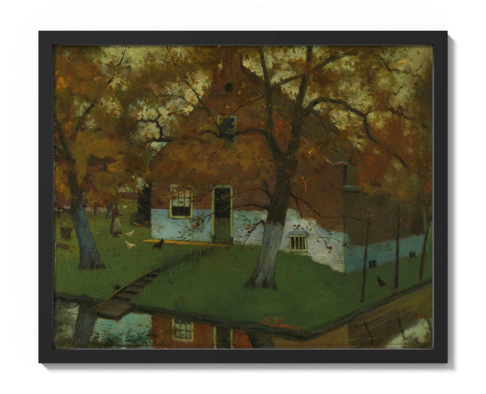 Farm in the Province of North Holland by Eduard Karsen - Medium / Full Bleed / Black Frame