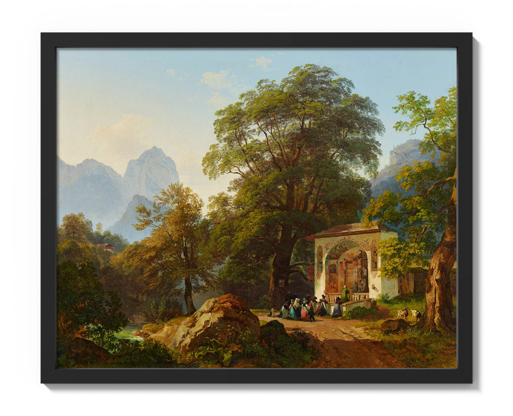 Forest Chapel by Joseph Martin Höger - Medium / Full Bleed / Black Frame