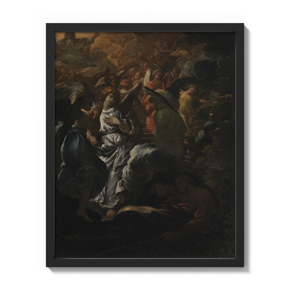 The Dream of Jacob by Girolamo Troppa - Medium / Full Bleed / Black Frame