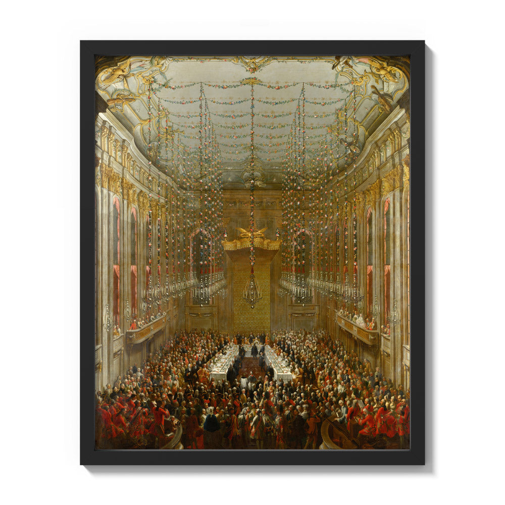 Martin van Meytens - Wedding Supper - Medium / Full Bleed / Black Frame