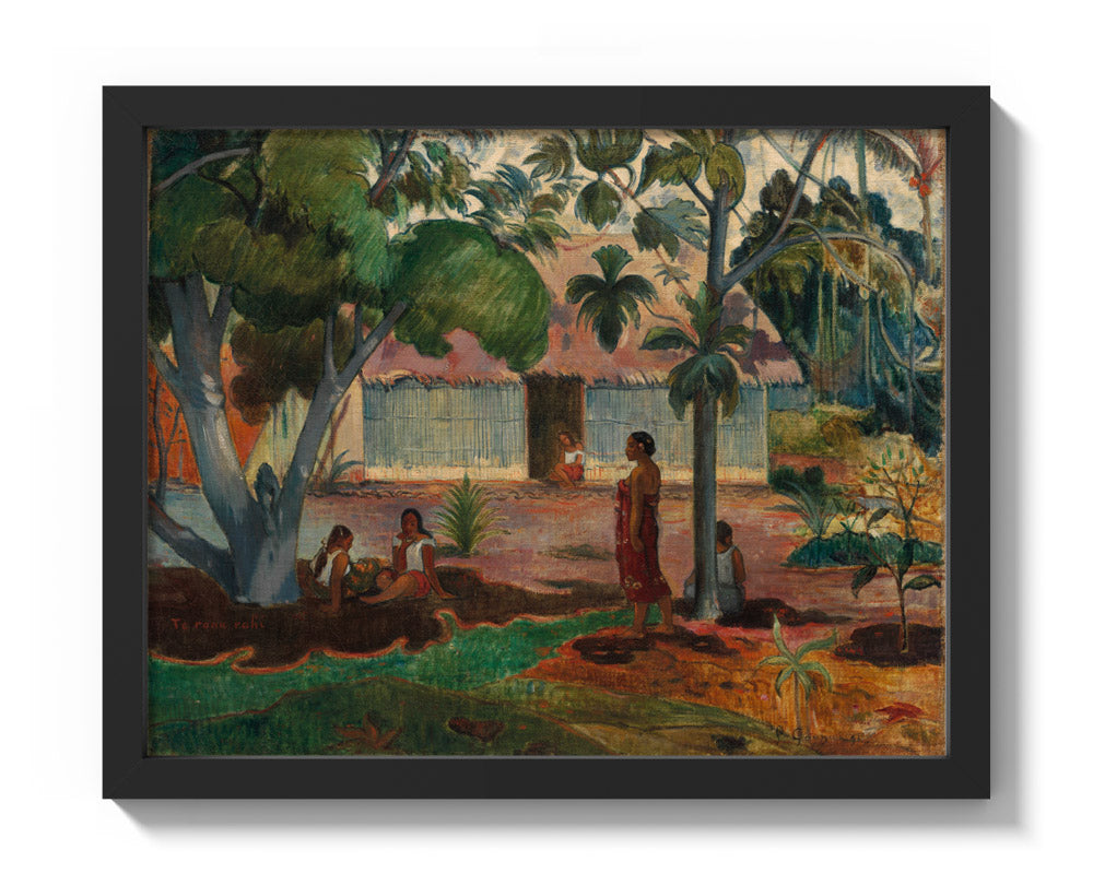 The Large Tree by Paul Gauguin - Small / Full Bleed / Black Frame