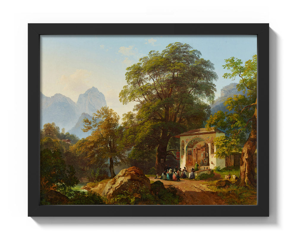 Forest Chapel by Joseph Martin Höger - Small / Full Bleed / Black Frame