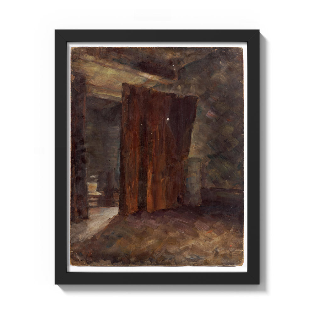 Hallway by Walther Gamerith - Small / Full Bleed / Black Frame