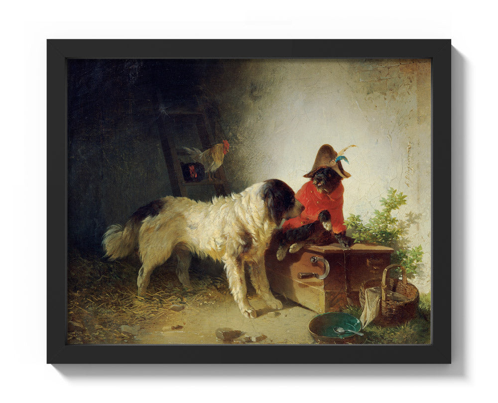 Good Friends by Karl Pischinger - Small / Full Bleed / Black Frame