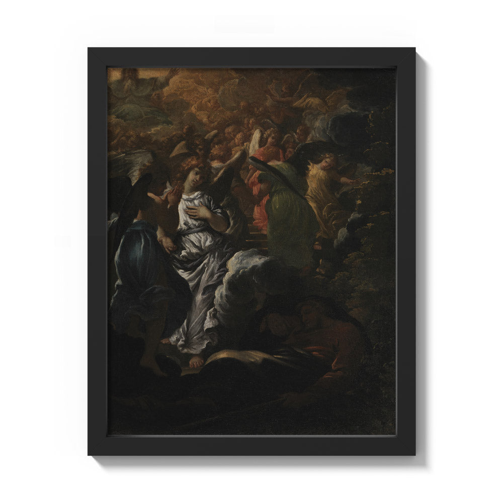The Dream of Jacob by Girolamo Troppa - Small / Full Bleed / Black Frame