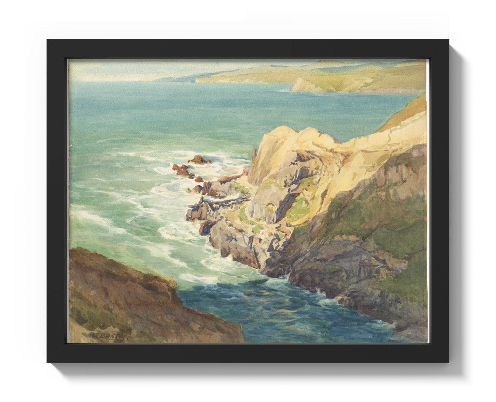 Evening shadows, Taylor's Mistake by Alfred Baxter - Small / Full Bleed / Black Frame