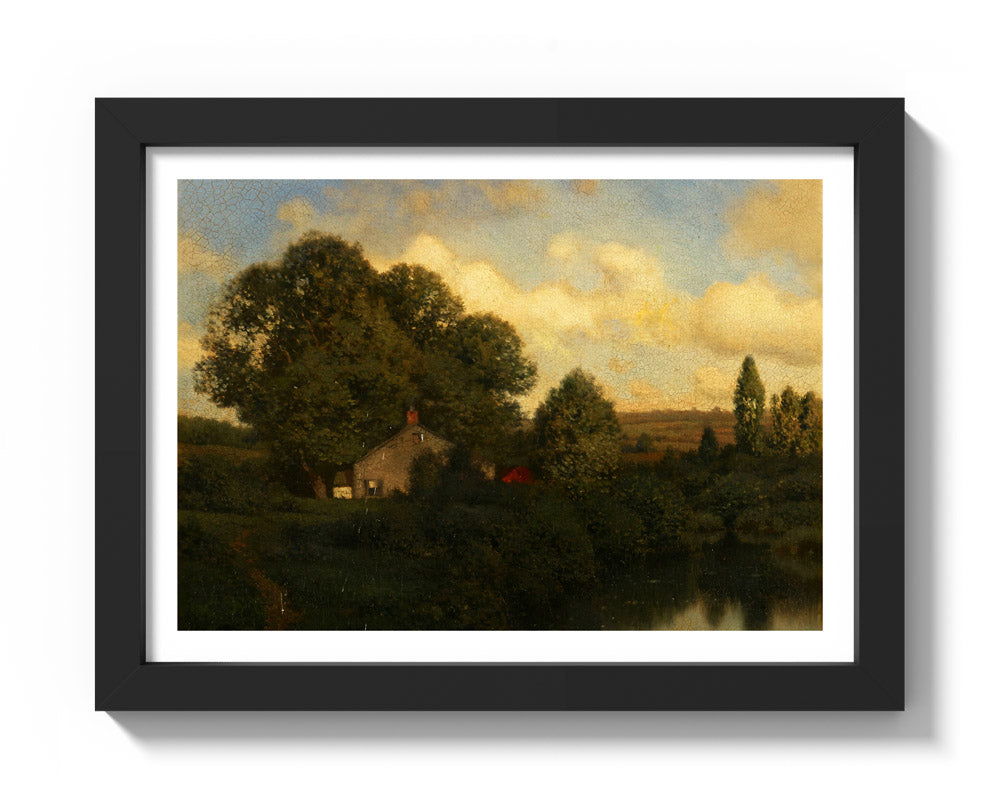 Afternoon in Monmouth County, N.J. by Henry P. Smith - Compact / With Margin / Black Frame