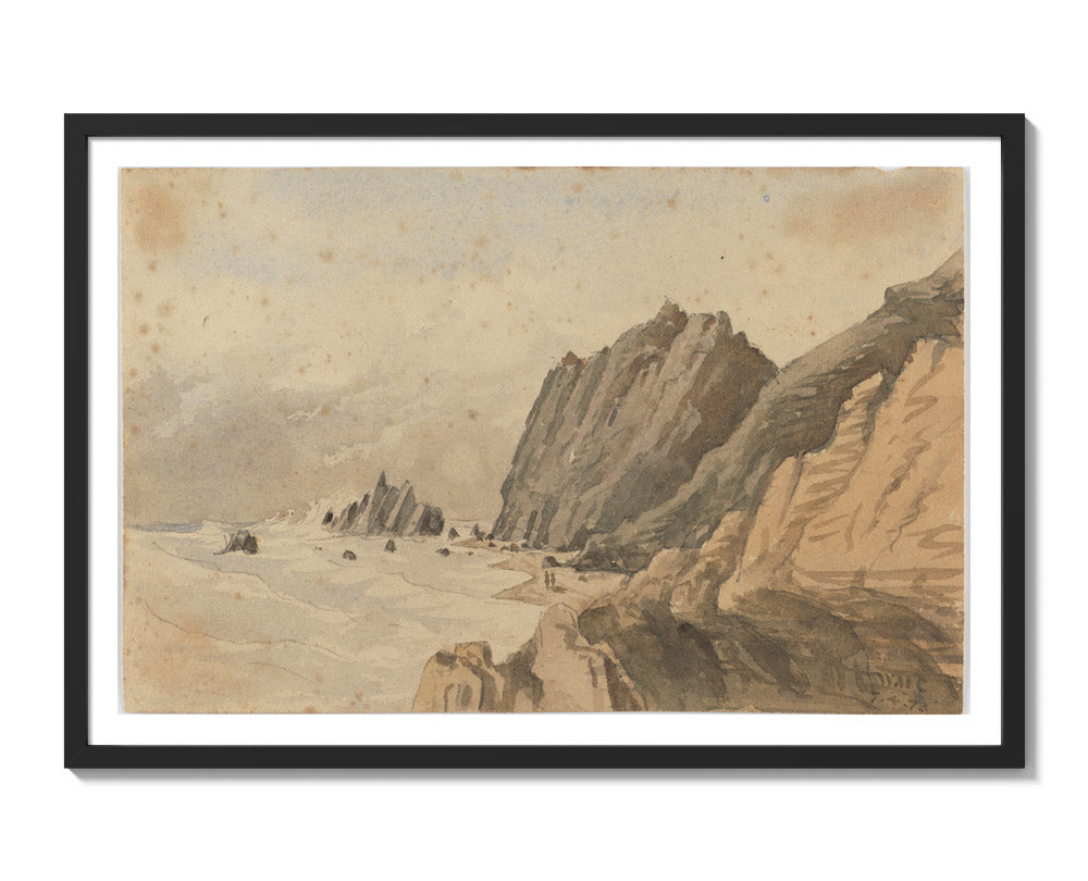 Slate Point by William Marshall Cooper - Extra Large / With Margin / Black Frame