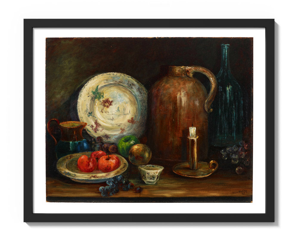Still Life by Alice R. Hadley - Medium / With Margin / Black Frame
