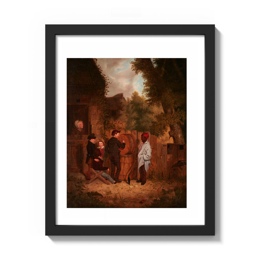 The Young Artist by Thomas M. Burnham - Small / With Margin / Black Frame