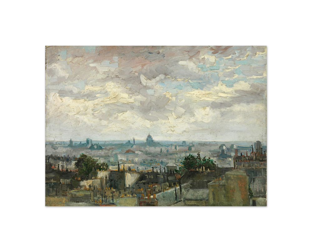 View of Paris by Vincent van Gogh - Compact / Full Bleed / No Frame