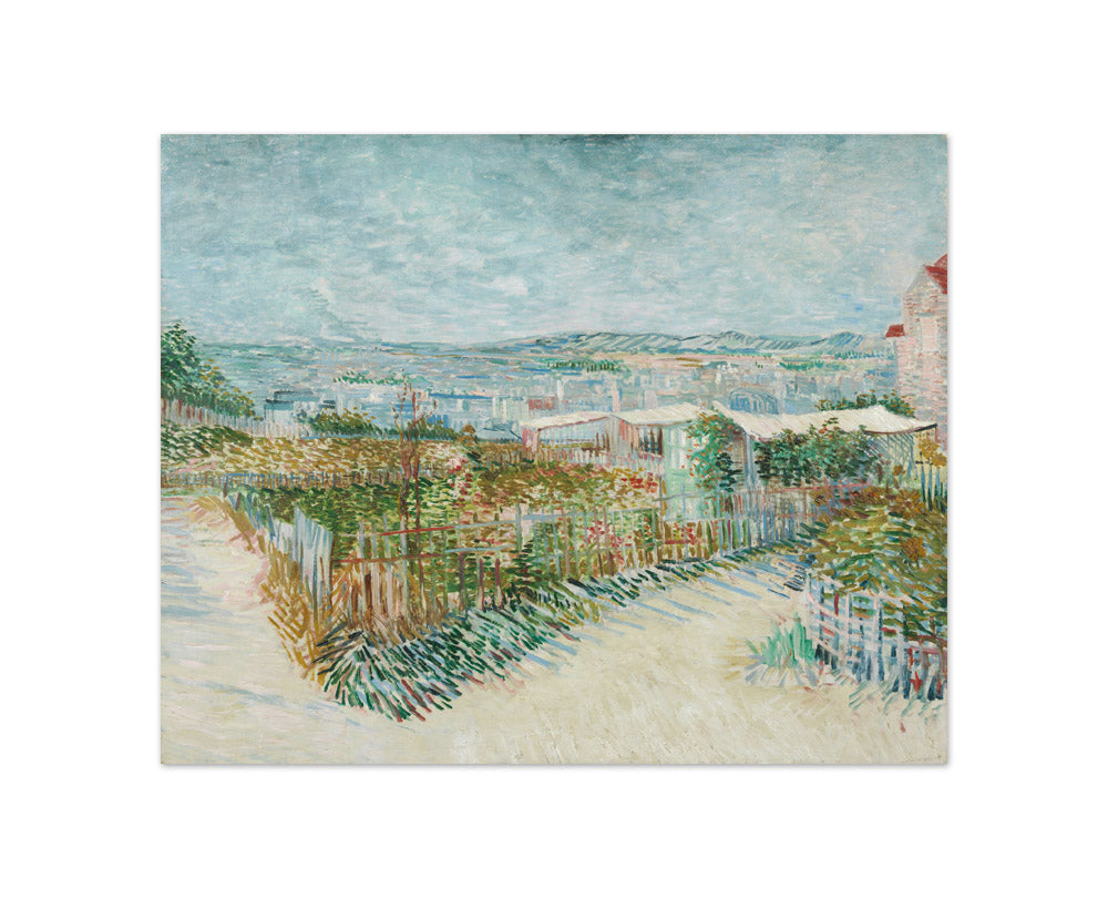 Montmartre: Behind the Moulin de la Galette by Vincent van Gogh - Compact / Full Bleed / No Frame