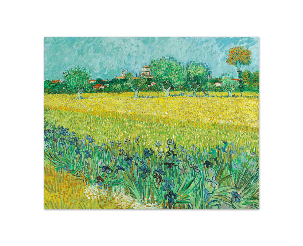 Field with Irises near Arles by Vincent van Gogh - Compact / Full Bleed / No Frame