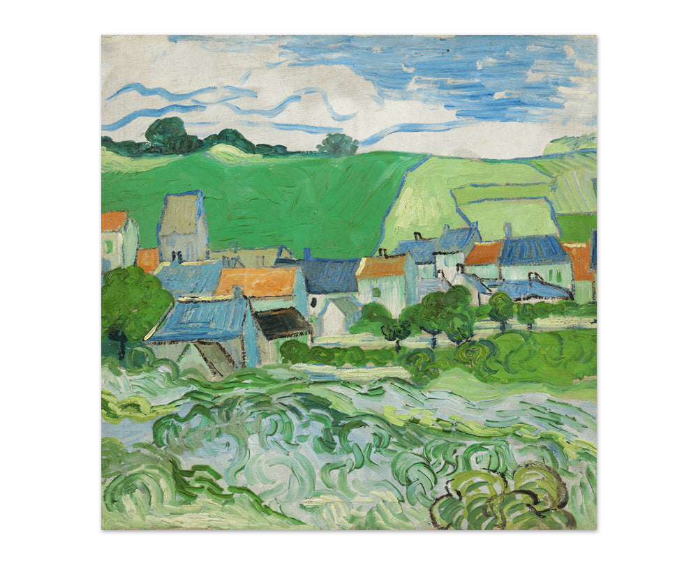 View of Auvers-sur-Oise by Vincent van Gogh - Compact / Full Bleed / No Frame