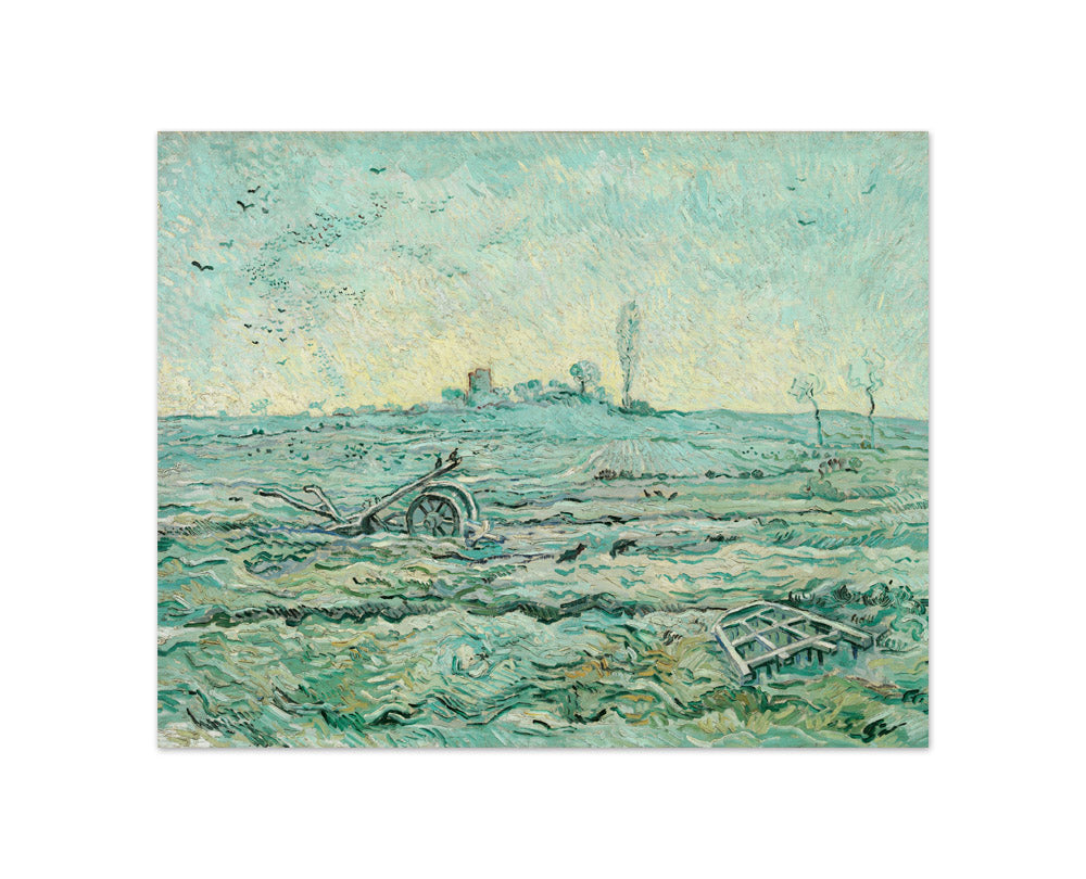 Snow-Covered Field with a Harrow (after Millet) by Vincent van Gogh - Compact / Full Bleed / No Frame