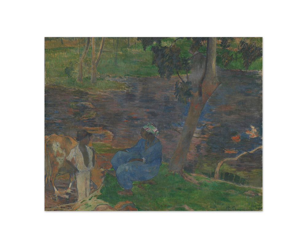 On the Banks of the River, Martinique by Paul Gauguin - Compact / Full Bleed / No Frame