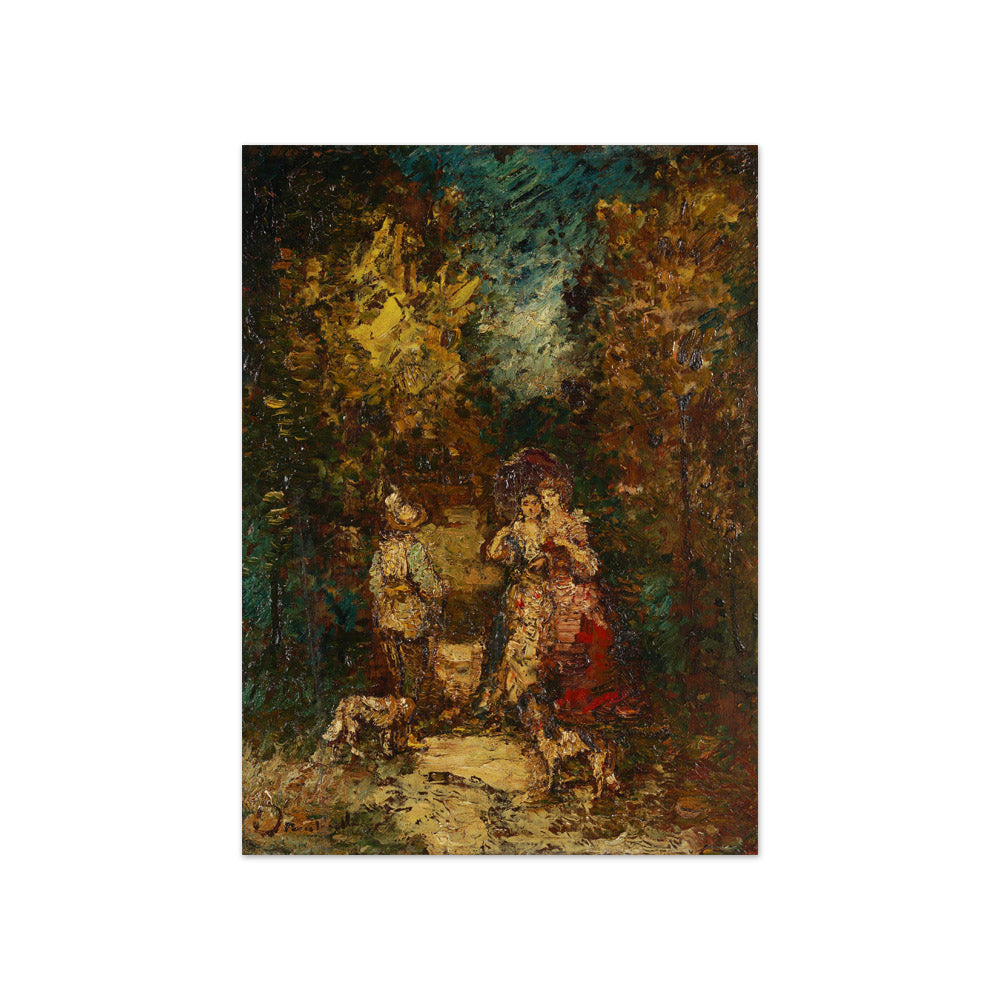 Meeting in the Park by Adolphe Monticelli - Compact / Full Bleed / No Frame