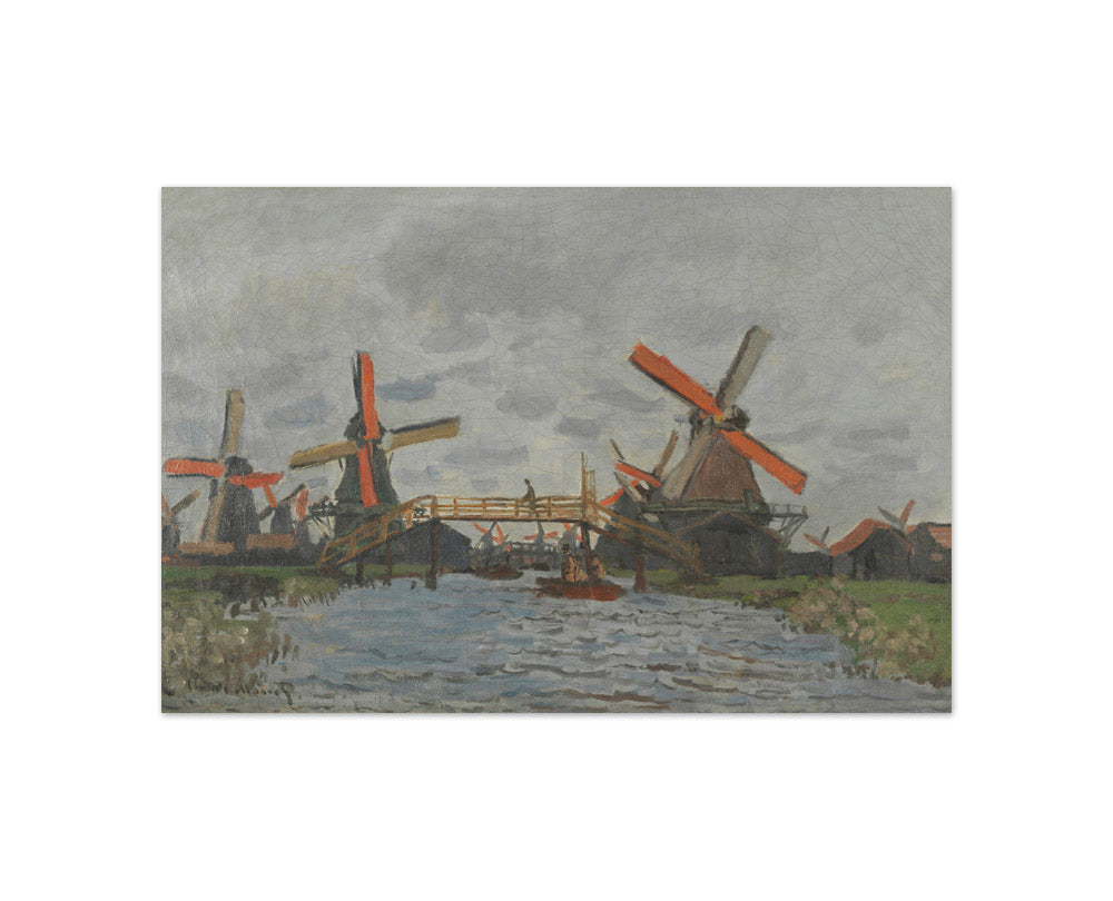 Windmills near Zaandam by Claude Monet - Compact / Full Bleed / No Frame