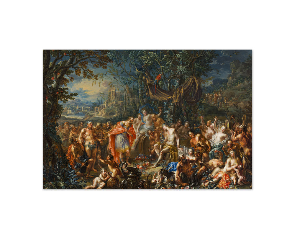 Bacchus and King Midas by Johann Georg Platzer - Compact / Full Bleed / No Frame