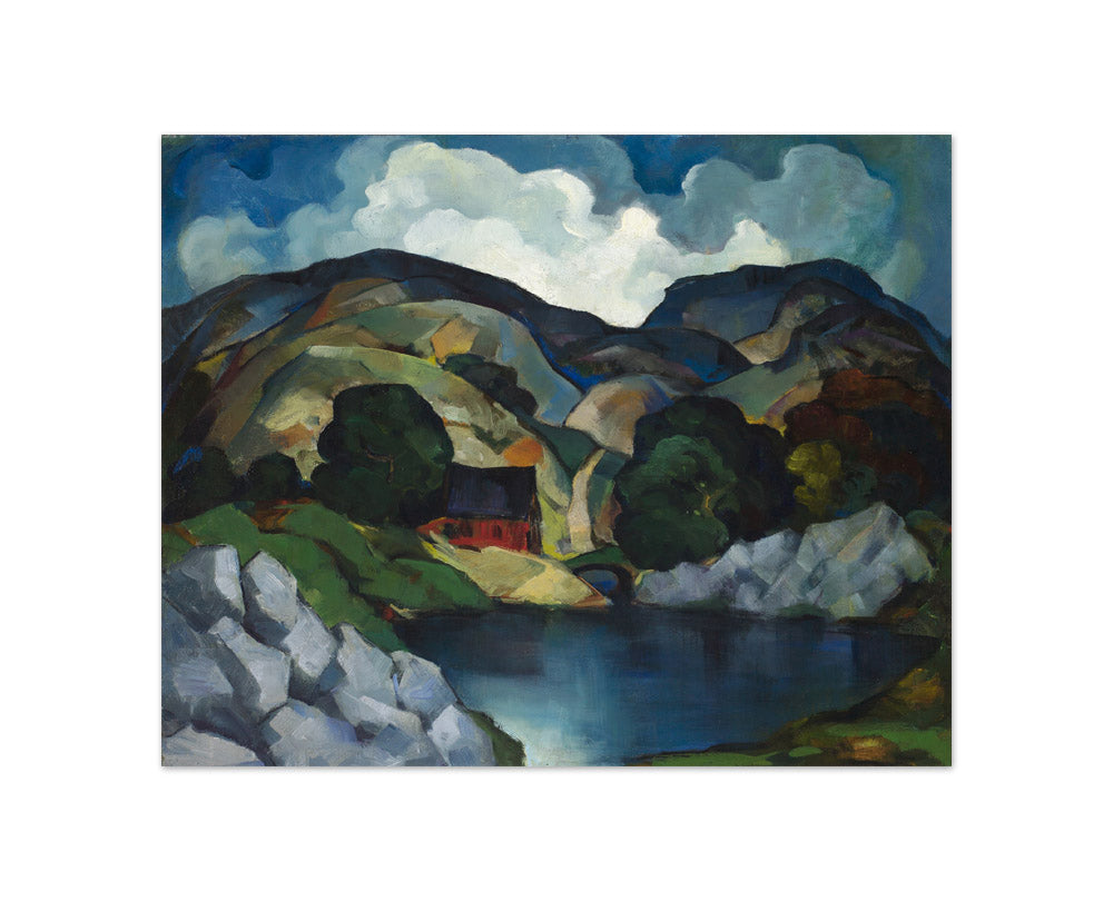 River Landscape with House by E. Oscar Thalinger - Compact / Full Bleed / No Frame