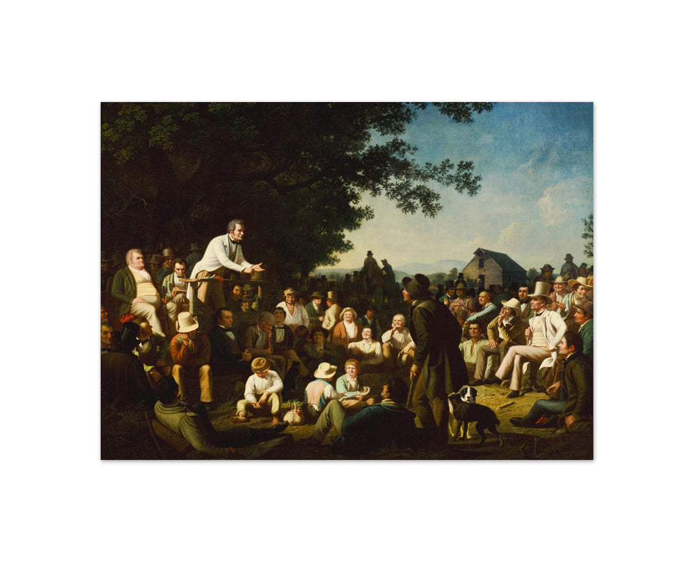 Stump Speaking by George Caleb Bingham - Compact / Full Bleed / No Frame