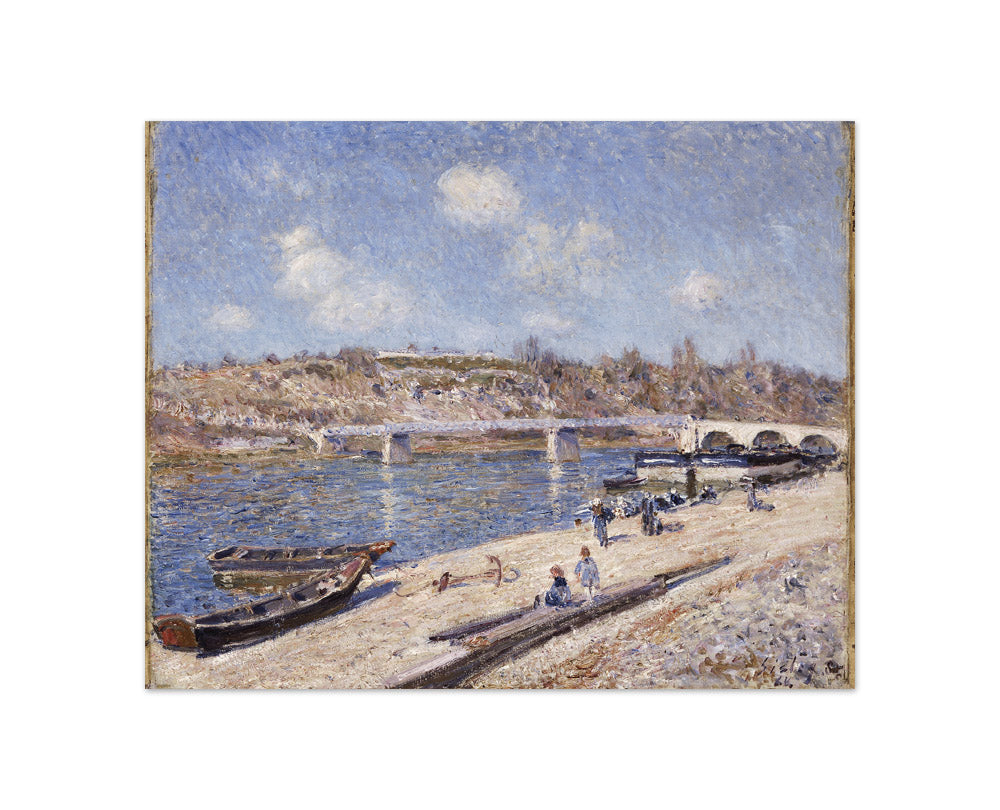 The Beach at Saint-Mammès by Alfred Sisley - Compact / Full Bleed / No Frame