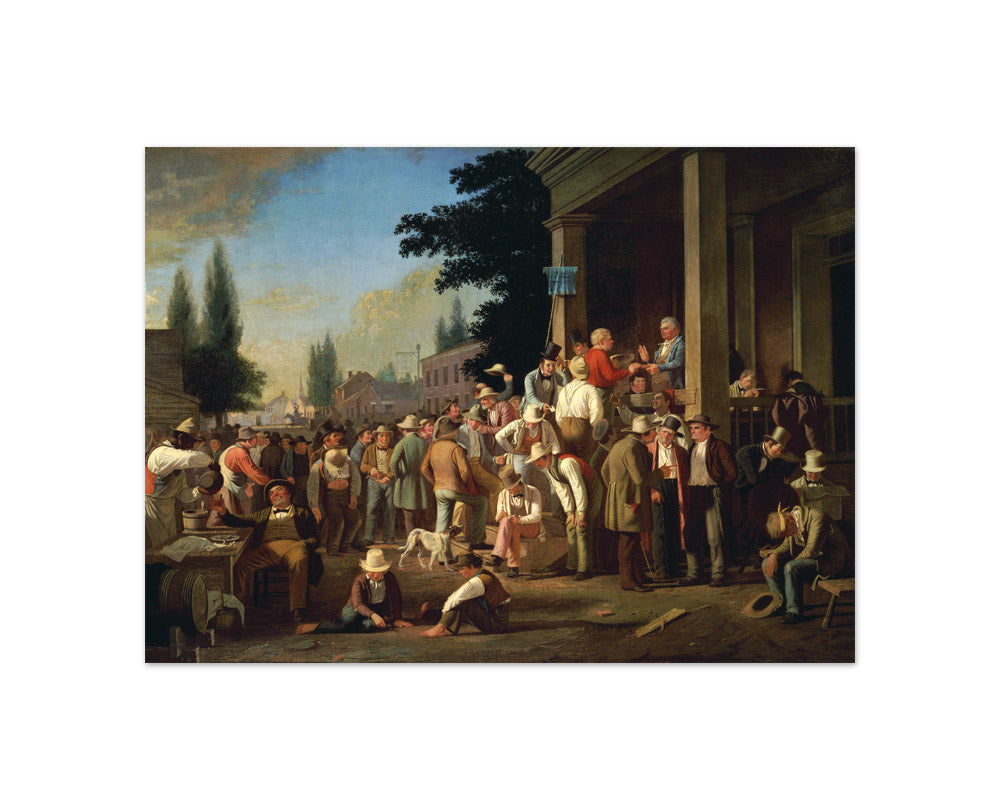 The County Election by George Caleb Bingham - Compact / Full Bleed / No Frame