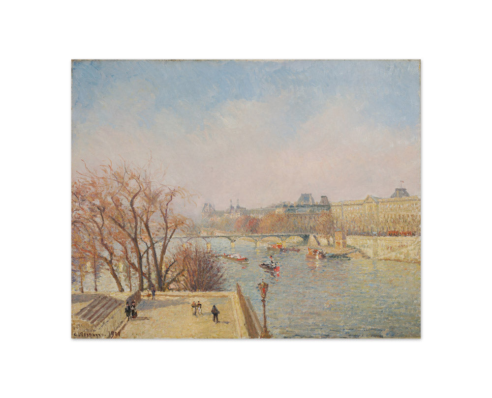 The Louvre, Morning, Sunlight by Camille Pissarro - Compact / Full Bleed / No Frame