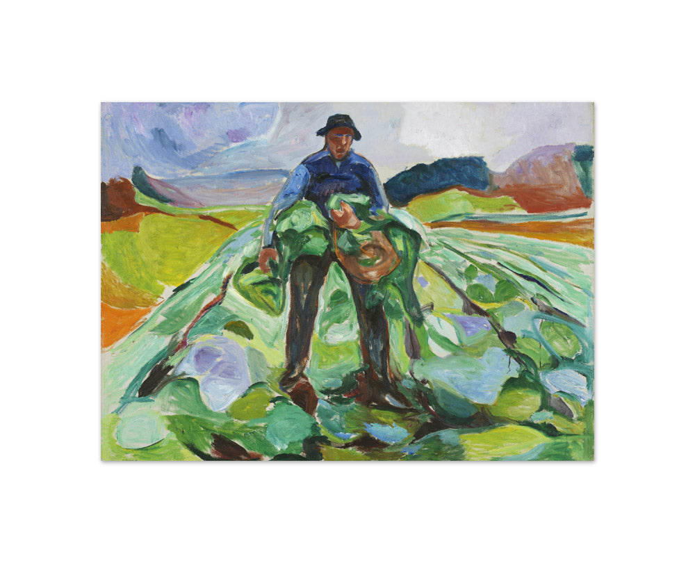 Man in the Cabbage Field by Edvard Munch - Compact / Full Bleed / No Frame