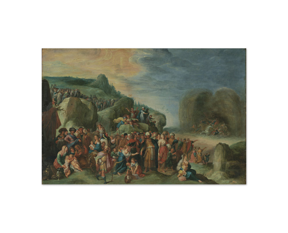 Moses and the Flight from Egypt by Frans II Francken - Compact / Full Bleed / No Frame