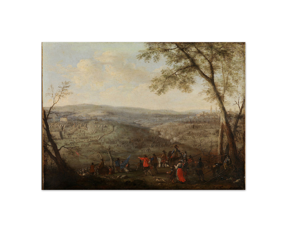 Battle Scene by Adam Frans van der Meulen - Compact / Full Bleed / No Frame