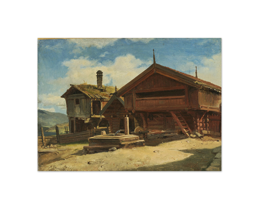 The Farm Gulsvik in Hallingdal by Adolph Tidemand - Compact / Full Bleed / No Frame