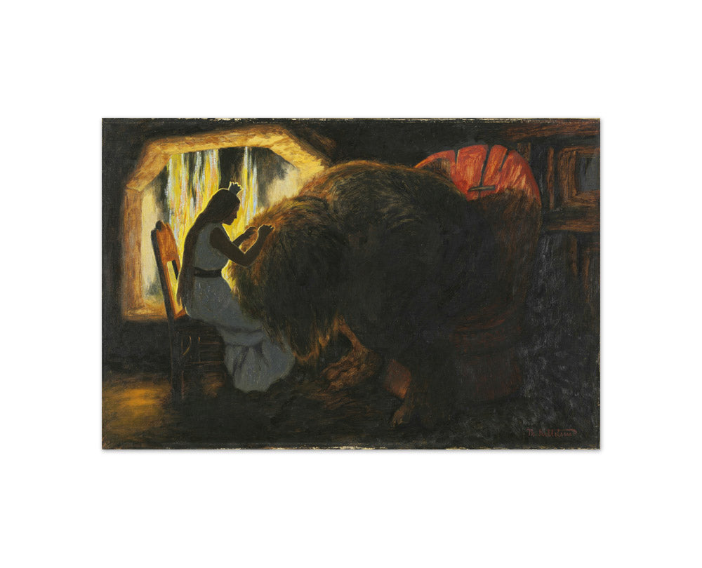 The Princess picking Lice from the Troll by Theodor Kittelsen - Compact / Full Bleed / No Frame