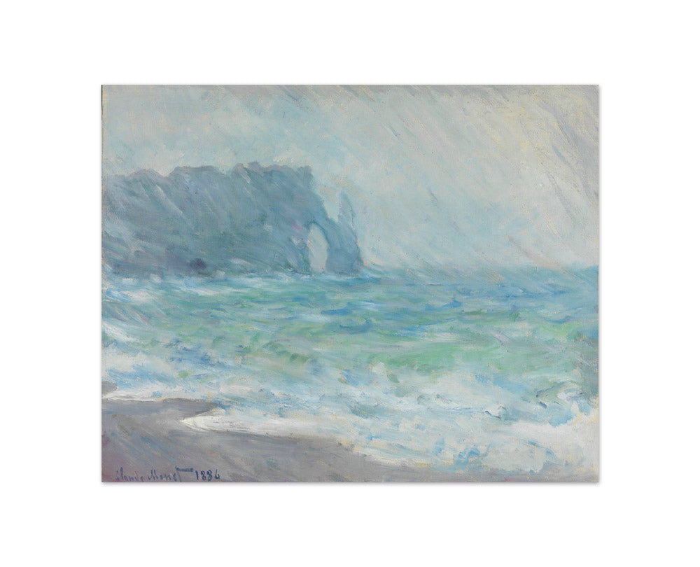 Étretat in the Rain by Claude Monet - Compact / Full Bleed / No Frame