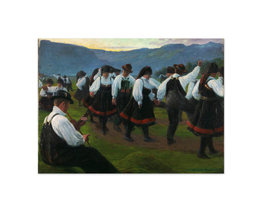 Dance in Setesdal by Gustav Wentzel - Compact / Full Bleed / No Frame