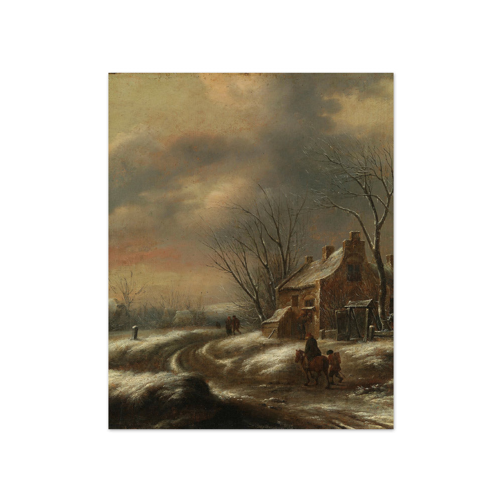 Dutch winter landscape by Klaes Molenaer - Compact / Full Bleed / No Frame