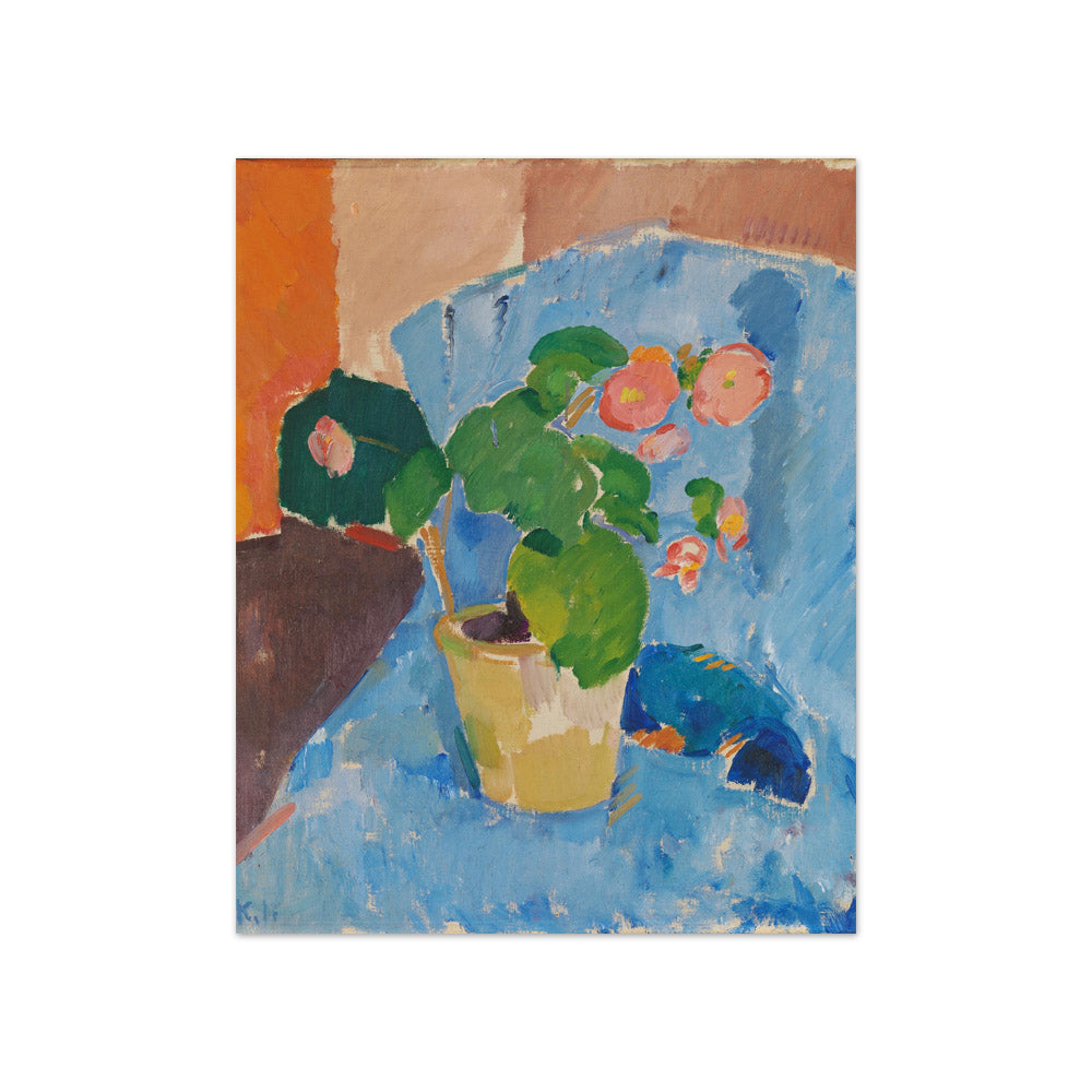 Still Life with Begonia by Karl Isakson - Compact / Full Bleed / No Frame