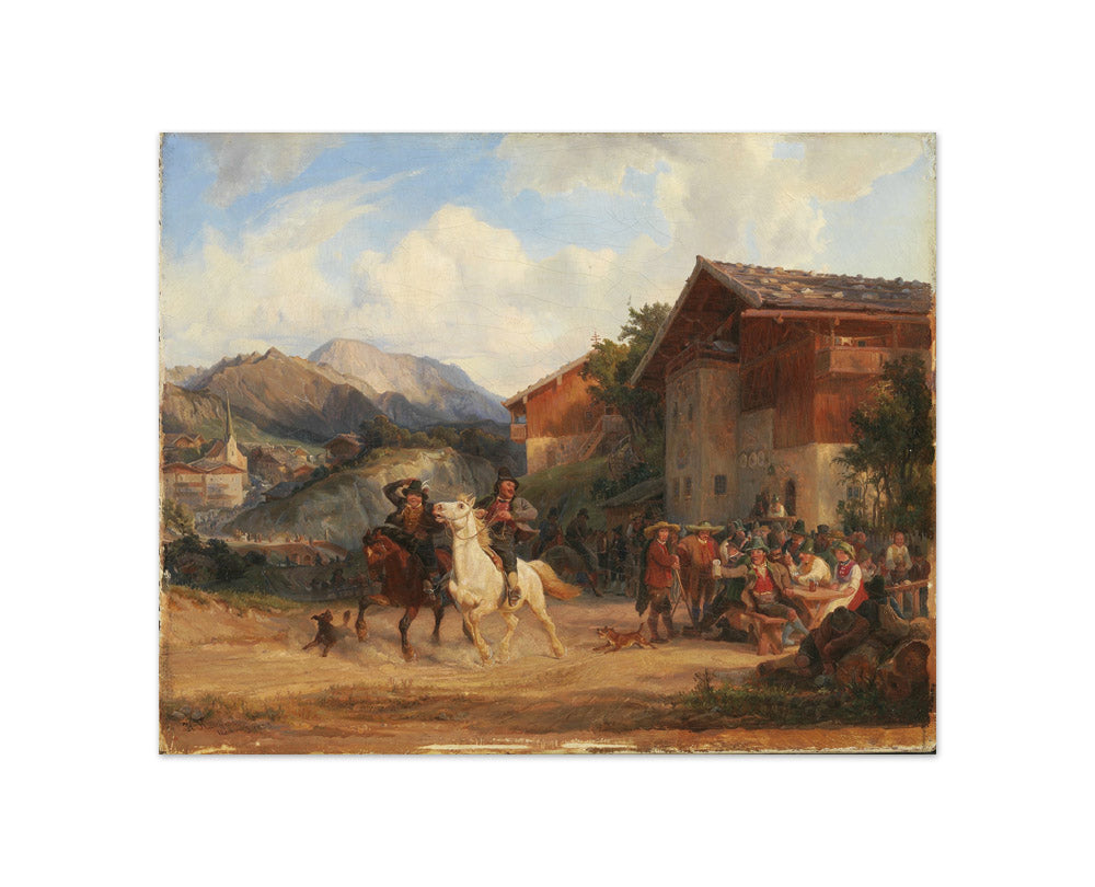 Mounted Peasants by Hermann Kauffmann - Compact / Full Bleed / No Frame