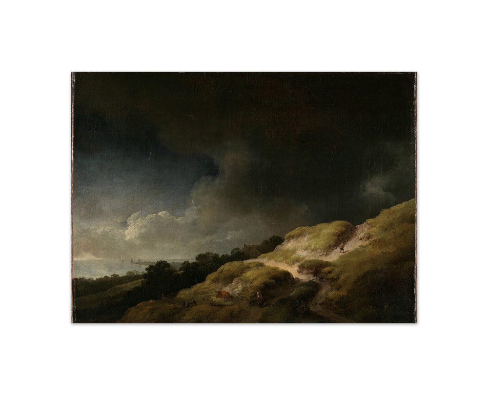 Landscape with sand dunes by Christian Wilhelm Ernst Dietrich - Compact / Full Bleed / No Frame